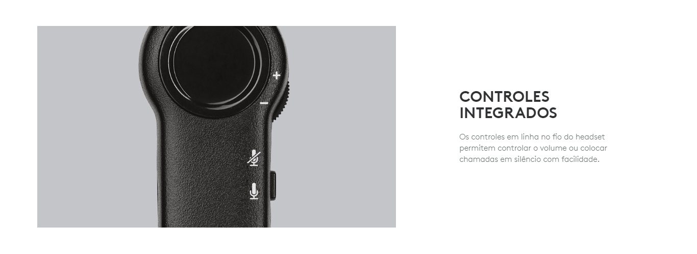 Headset Logitech H151 Estéreo Analógico P3 Preto